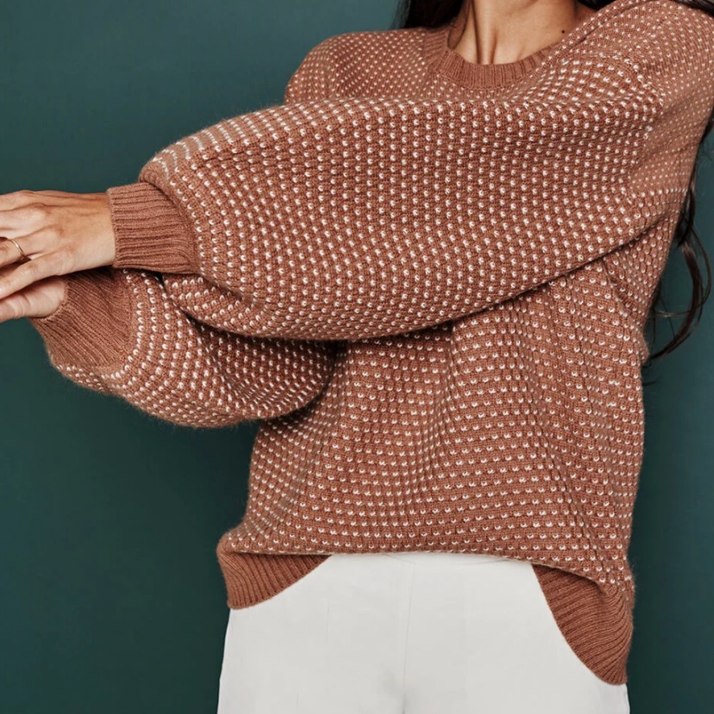 SUMMERSALT Luxe Cashmere Blend Mix Stitch Sweater